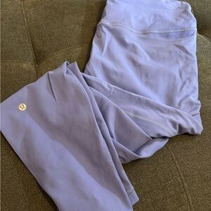 Lululemon Vibrant Blue Leggings size 16 Wunder Train